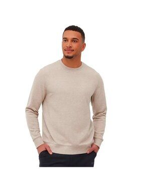 Bench Men's S Beige Crew Neck Waffle Sweatshirt  e1482